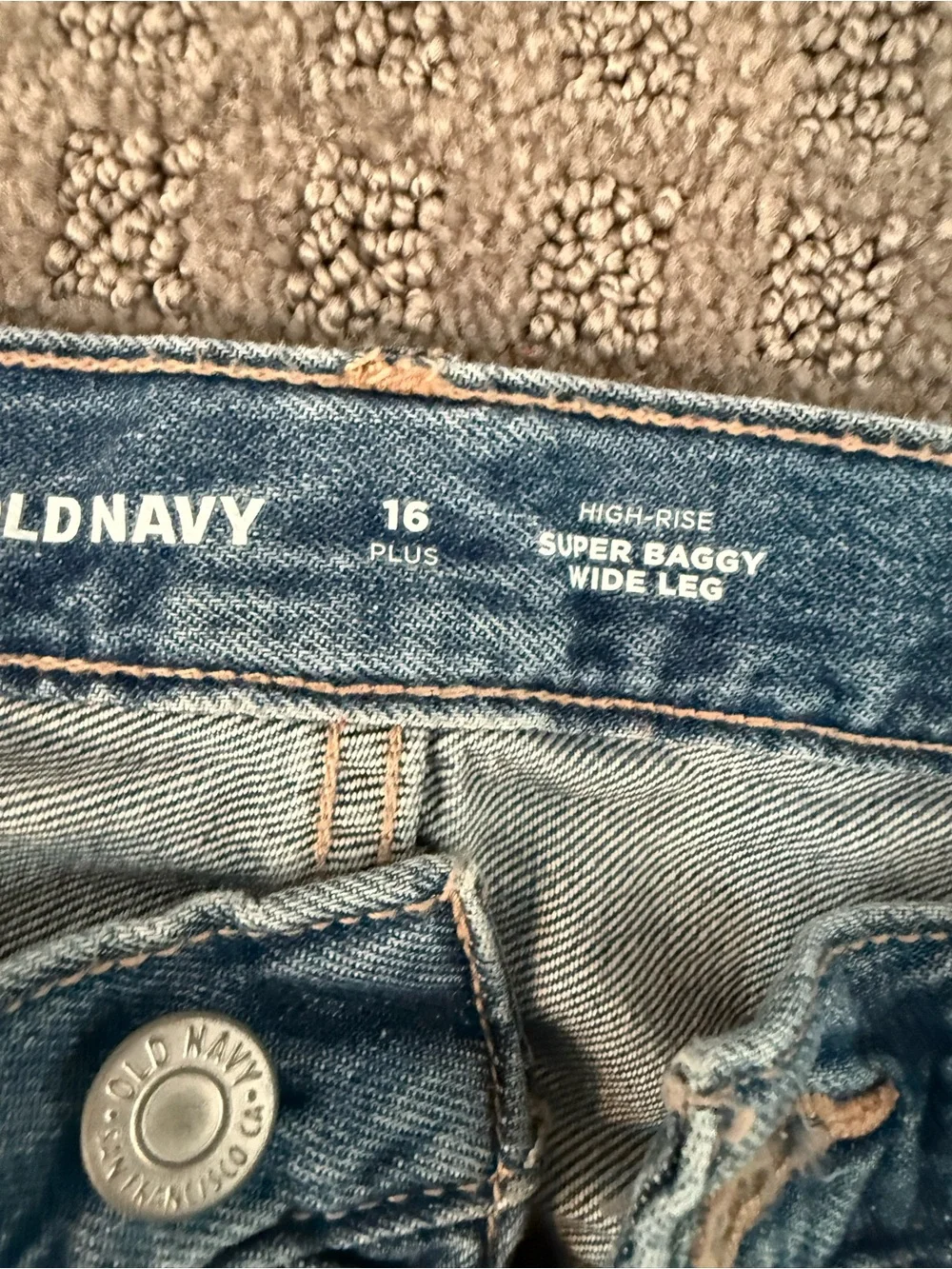 Old Navy Blue Denim Cargo Jeans for Kids